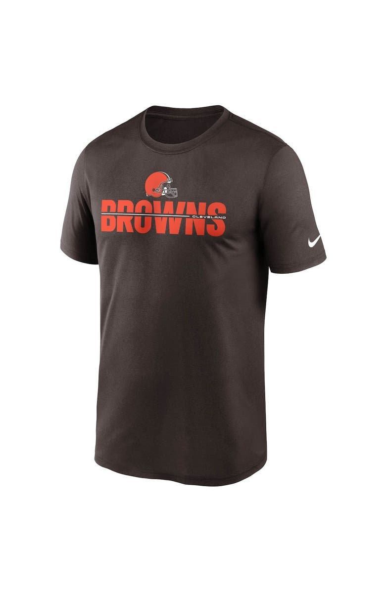 Nike Men's Nike Brown Cleveland Browns Legend Microtype Performance T-Shirt, Alternate, color, 