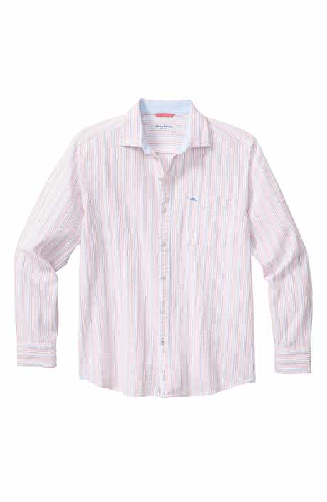 Nova Wave Viva Stripe Seersucker Button-Up Shirt