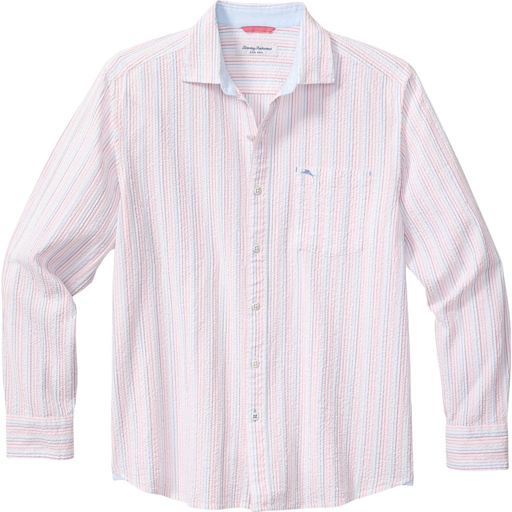 Tommy Bahama Nova Wave Viva Stripe Seersucker Button-up Shirt