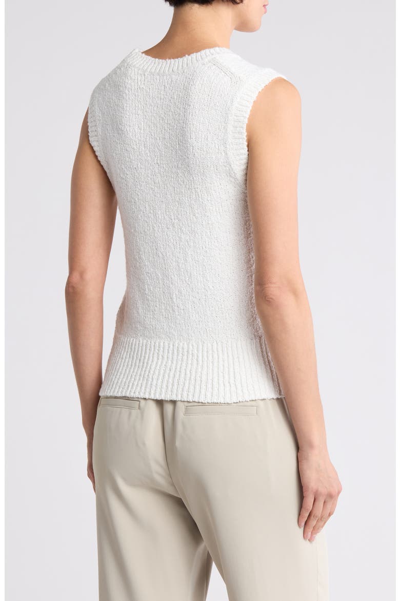 Boucle Shell Sweater, Alternate, color, OFF WHITE
