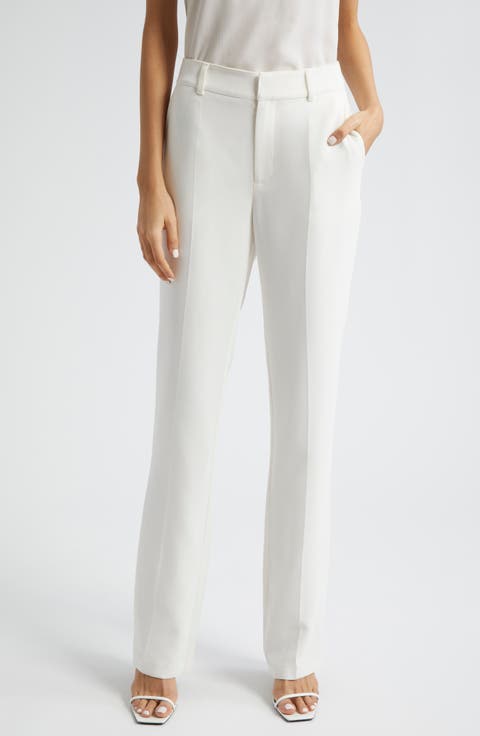 パンツ OFF WHITE Women Straight Pants OWYA069S25DEN002 0110 WHITE Straight Leg Trousers OFF WHITE Woman NTW81484630WAS48B013 | Fay