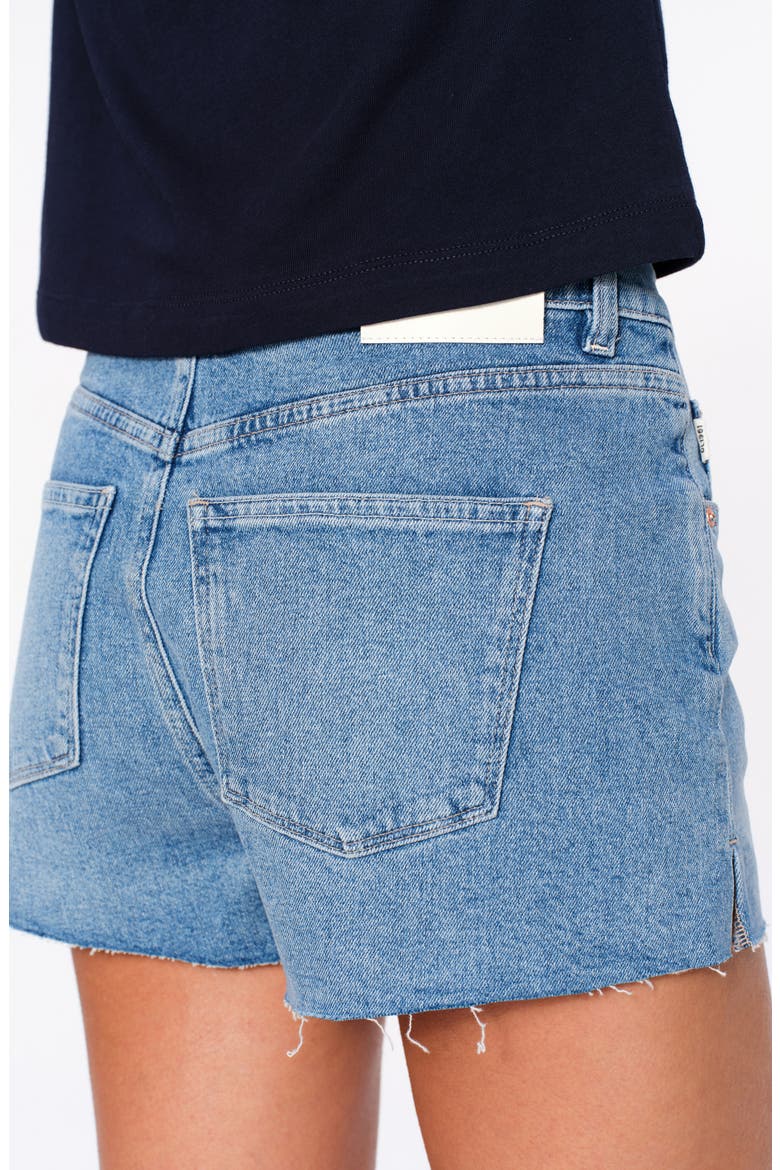 Zoie Raw Hem Mid Rise Relaxed Denim Shorts, Alternate, color, DAYDREAM VINTAGE