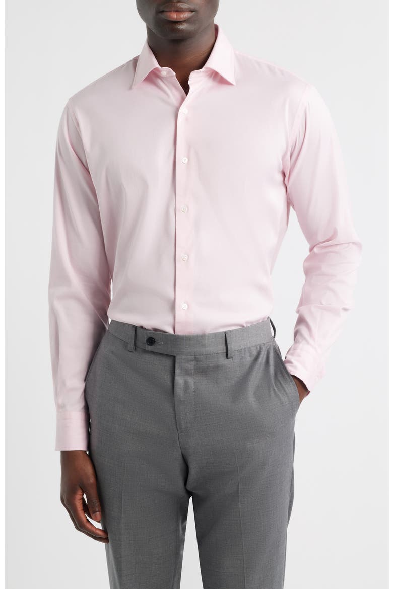 Campbell Perfect Pinpoint Regular Fit Button-Up Shirt, Main, color, PALMER PINK