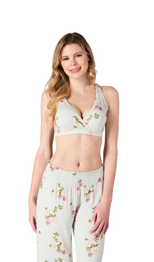 Everly Grey Paisley During & After 3-piece Maternity/nursing Sleep Bras In Multi