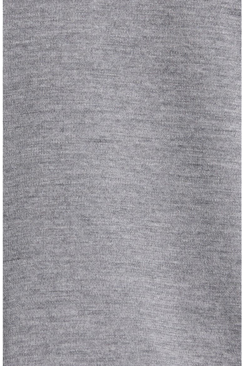 Trim Fit Heathered Wool Baseball Jacket, Alternate, color, GREY