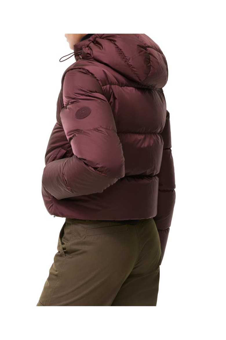 Detachable Sleeve Nylon Langdale Puffer Jacket, Alternate, color, Vineyard red