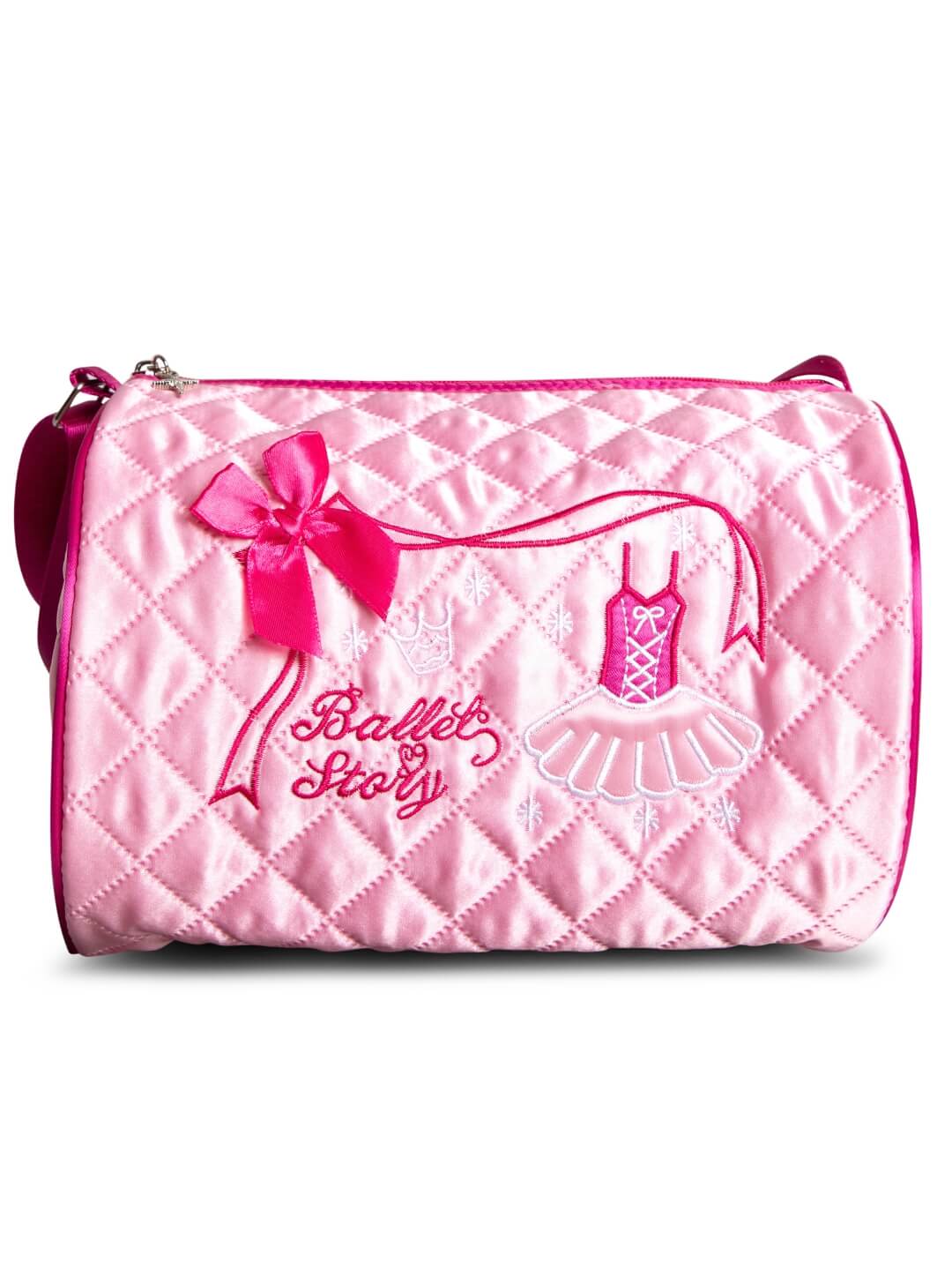 Embroidered Barrel Bag, Main, color, pink