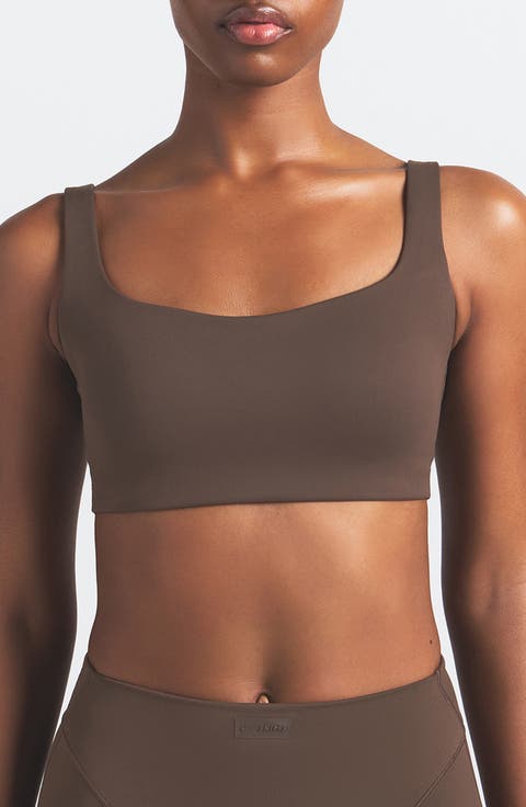 Matte Scoop Neck Bra