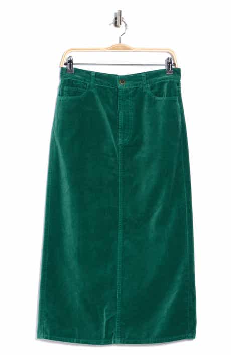 The Velvet Column Midi Skirt