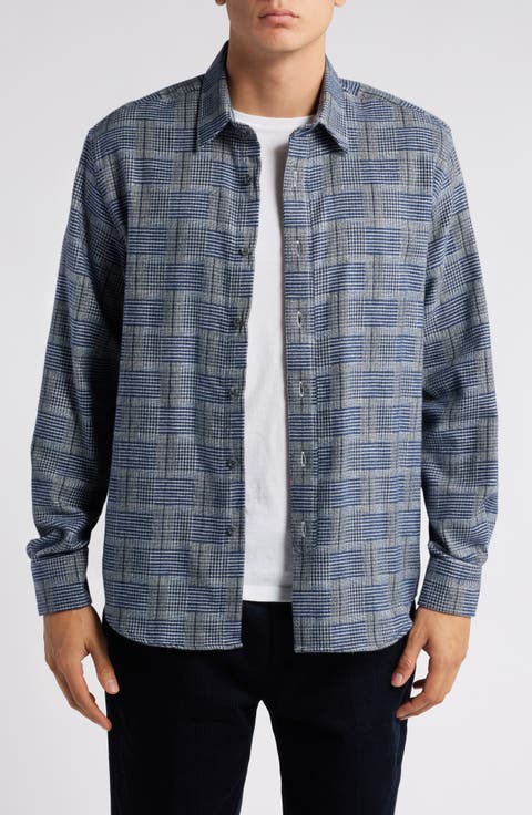 Farley Regular Fit Glen Plaid Button-Up Shirt