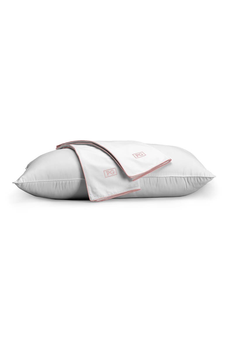 Set of 2 Cotton Cool Pillow Covers, Alternate, color, WHITE