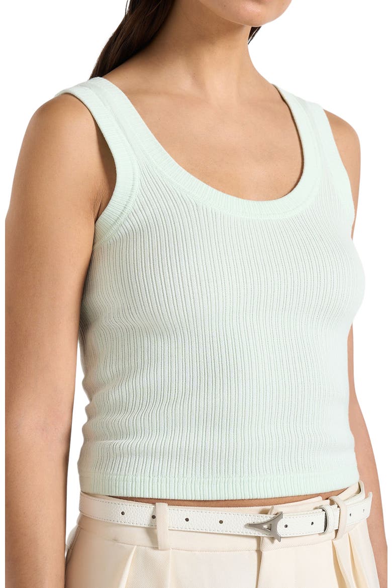 Liane Scoop Neck Ribbed Vest, Alternate, color, Mint Green