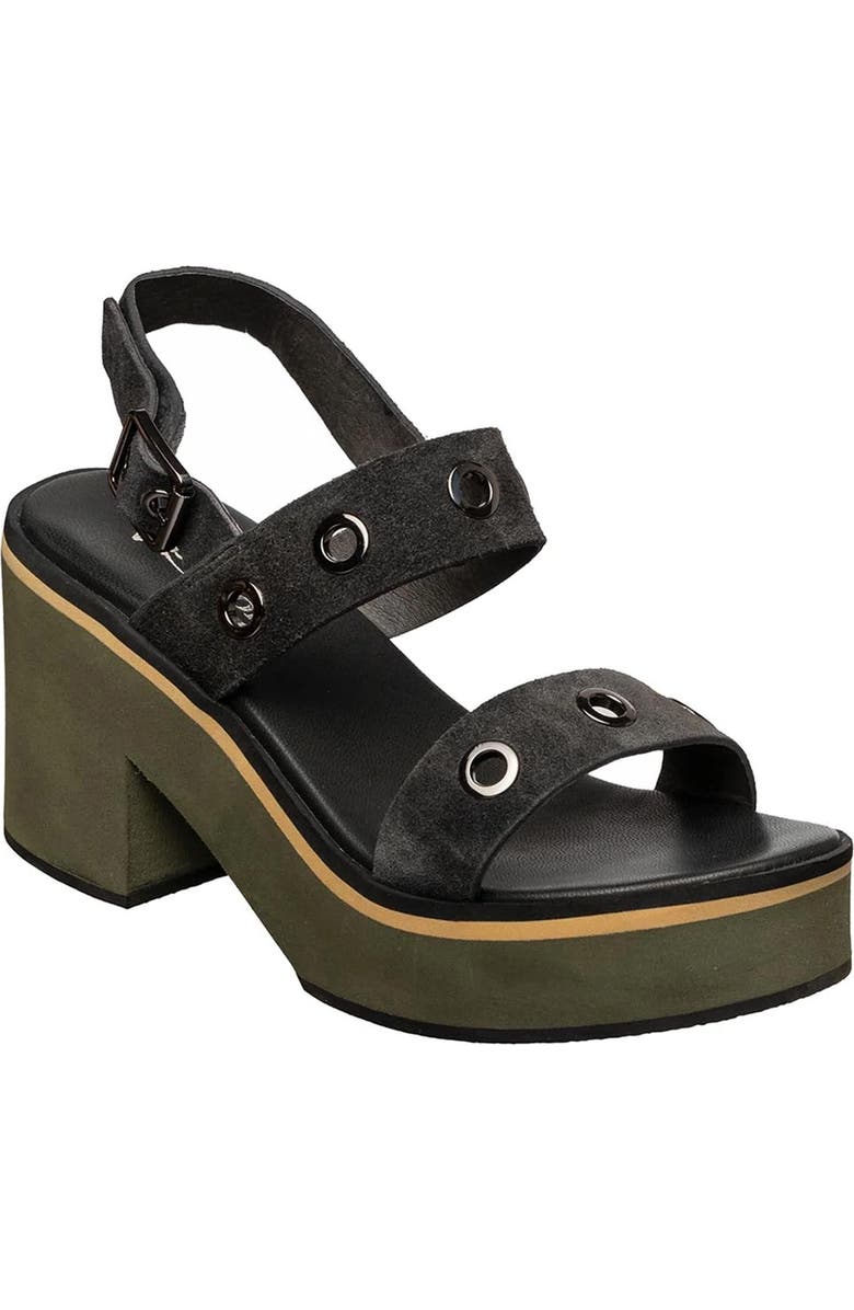 ANTELOPE Inez Grommet Platform Slingback Sandal, Main, color, Olive