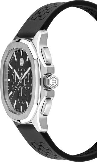Spectre Chronograph Silicone Strap Watch, 44mm