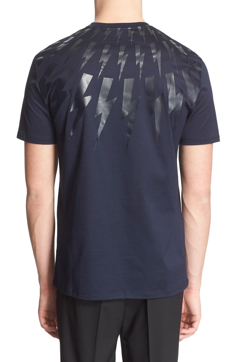 Tonal Thunderbolt Graphic T-Shirt, Alternate, color, NAVY