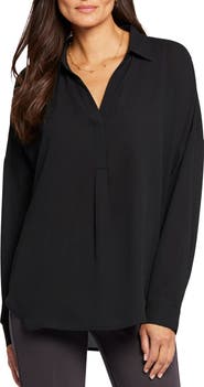 NYDJ Becky Recycled Polyester Georgette Blouse
