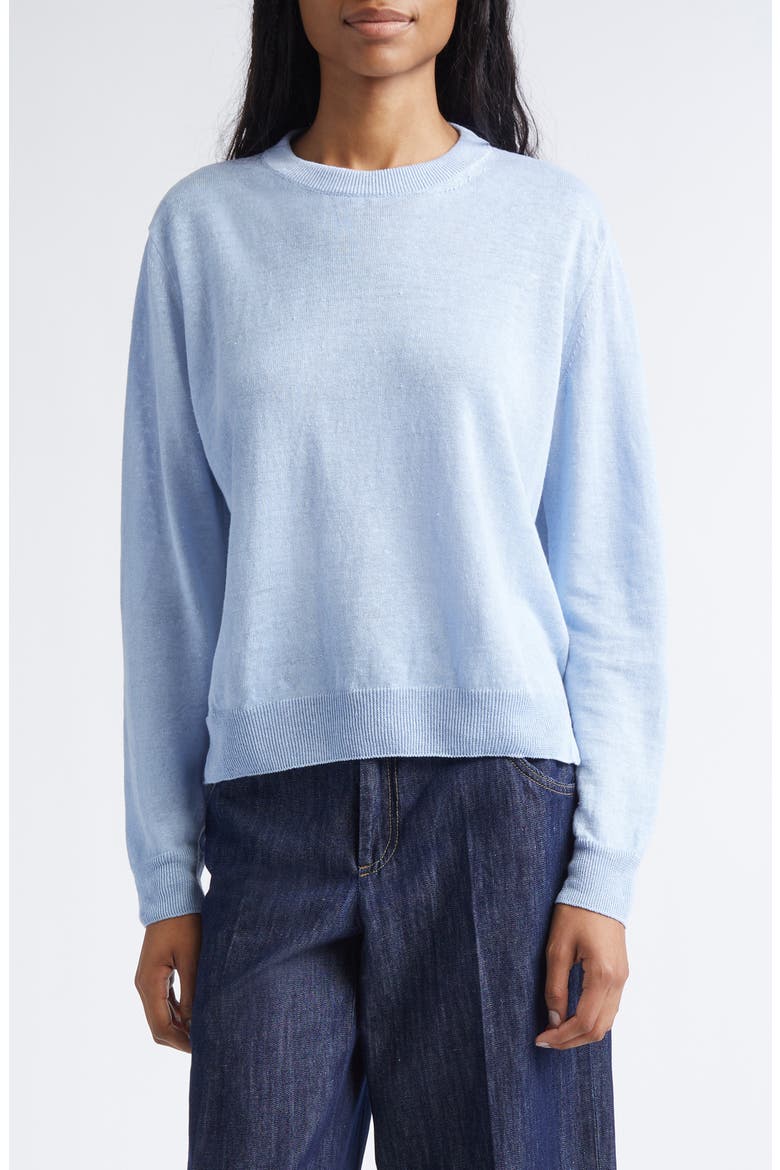 Fervore Linen Sweater, Main, color, SKY BLUE