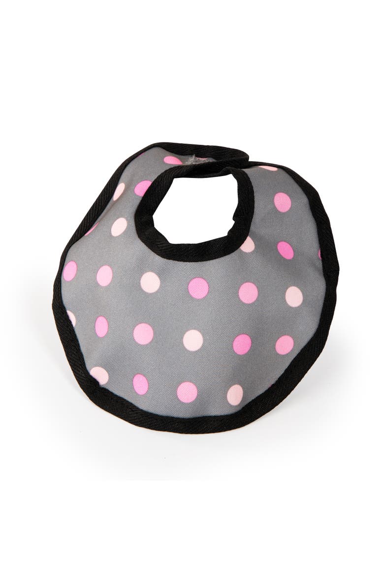 Doll High Chair Crib Set, Grey, Pink with Dots, Alternate, color, Multicolored