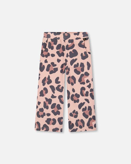 Deux Par Deux French Terry Wide Leg Sweatpants In Multi