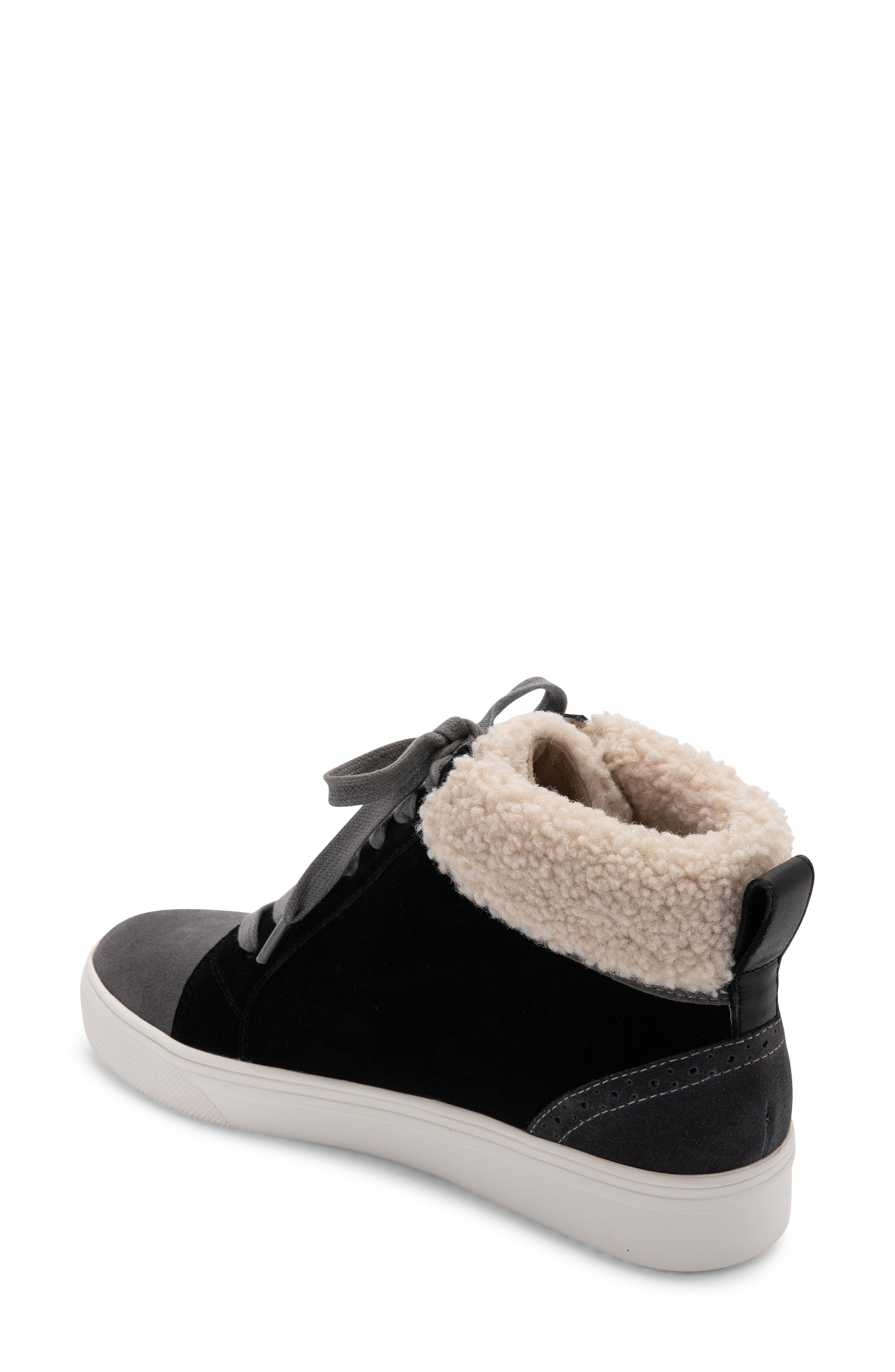 Blondo Gulia Waterproof Faux Fur Mid Sneaker, Alternate, color, 