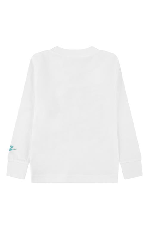 Nike Kids' Boxy Peace Long Sleeve Graphic T-shirt In White