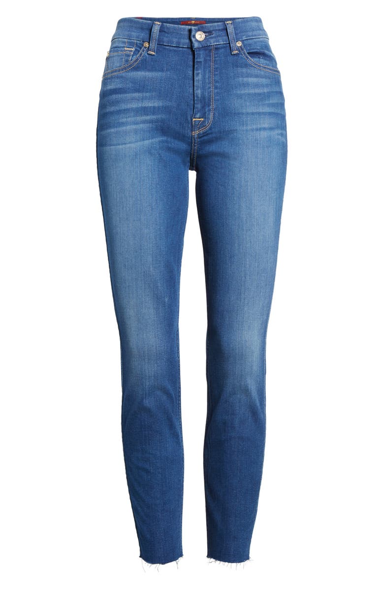7 For All Mankind <sup>®</sup> b(air) High Waist Ankle Skinny Jeans, Alternate, color,