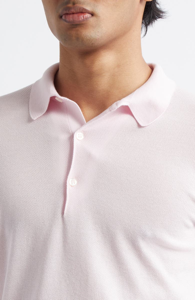 John Smedley Roth Solid Sweater Polo, Alternate, color, Soft Pink
