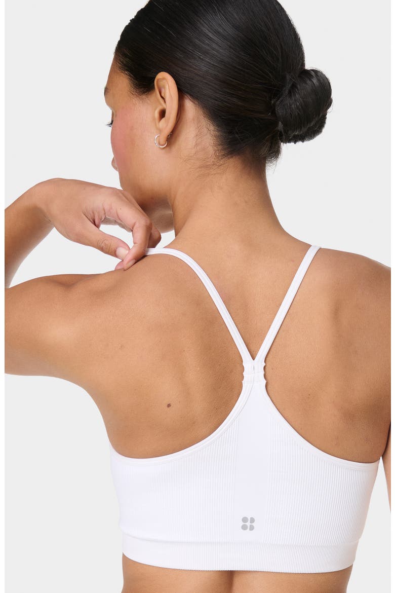 Spirit Restored Racerback Sports Bra, Alternate, color, WHITE