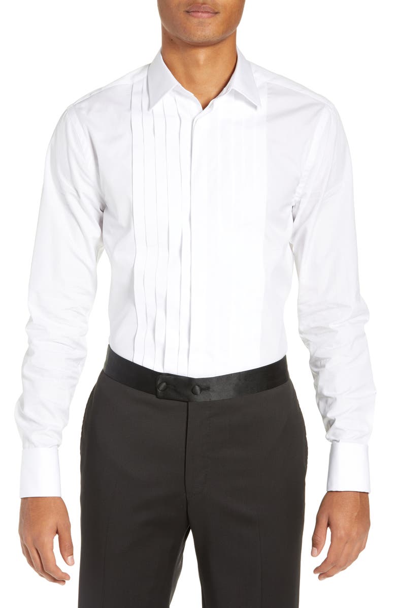 Tiger of Sweden Fulton Extra Slim Fit Tuxedo Shirt, Main, color,