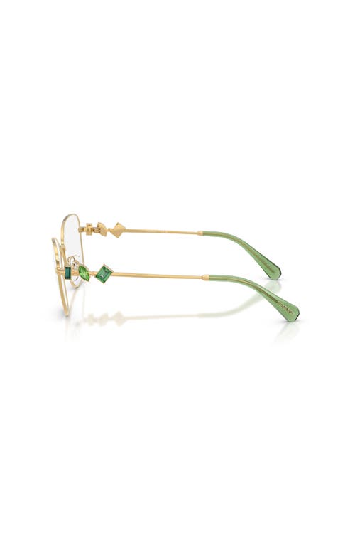 Swarovski 52mm Irregular Optical Glasses In Gold