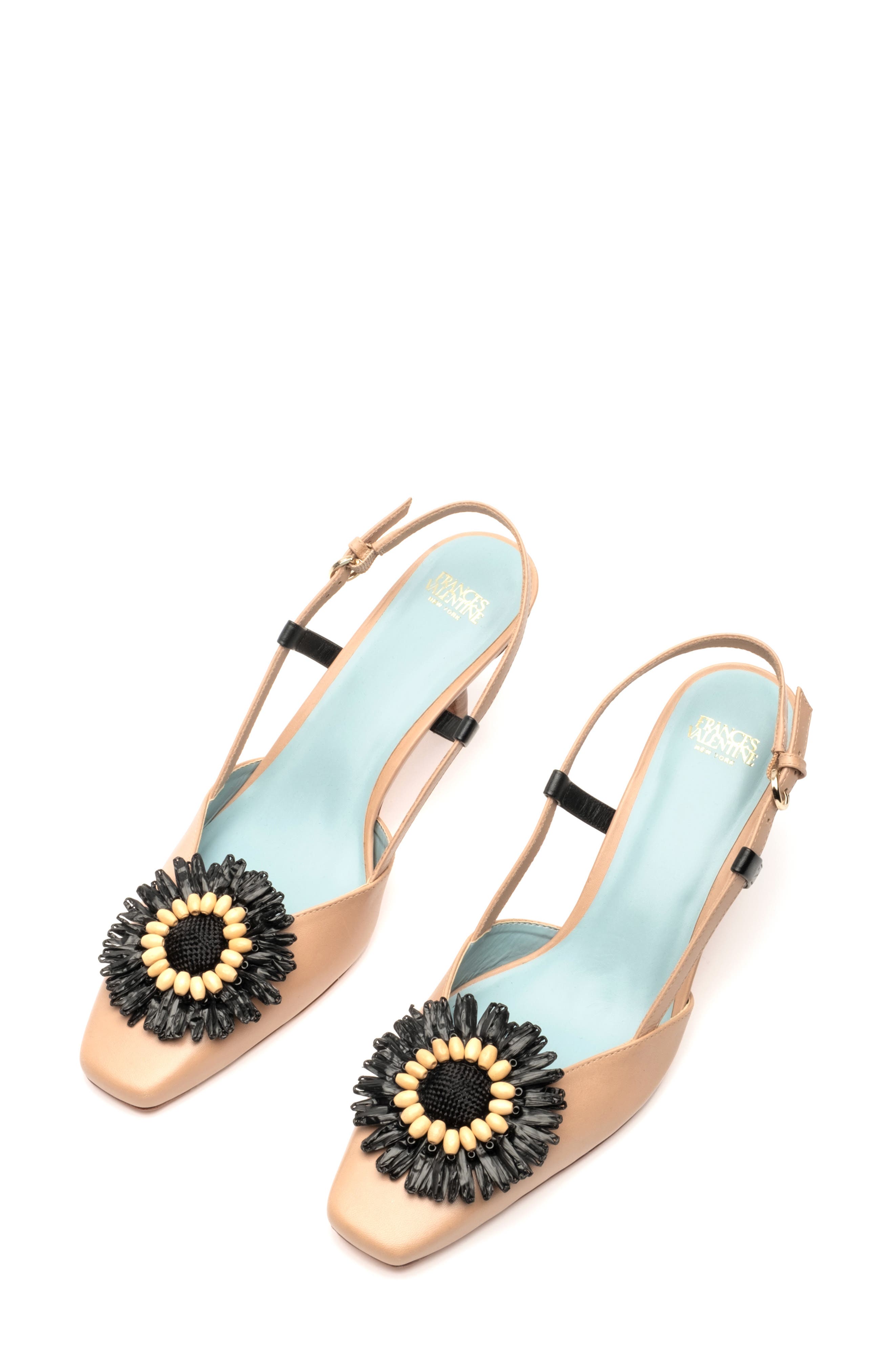 Frances Valentine Liza Water Resistant Raffia Slingback Pump, Alternate, color, 