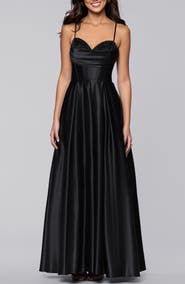 Blondie Nites Diamante Lace-Up Ballgown