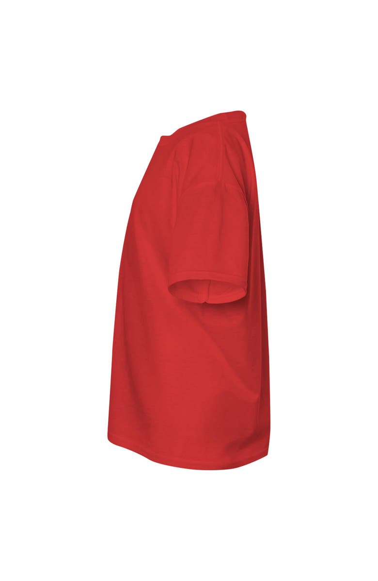 Star Wars: The Mandalorian and Grogu Boy's Star Wars The Mandalorian and Grogu Wherever I Go He Goes Logo  Graphic T-Shirt, Alternate, color, Red