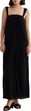 Reistor Twilight Twist Strappy Maxi Dress in Black