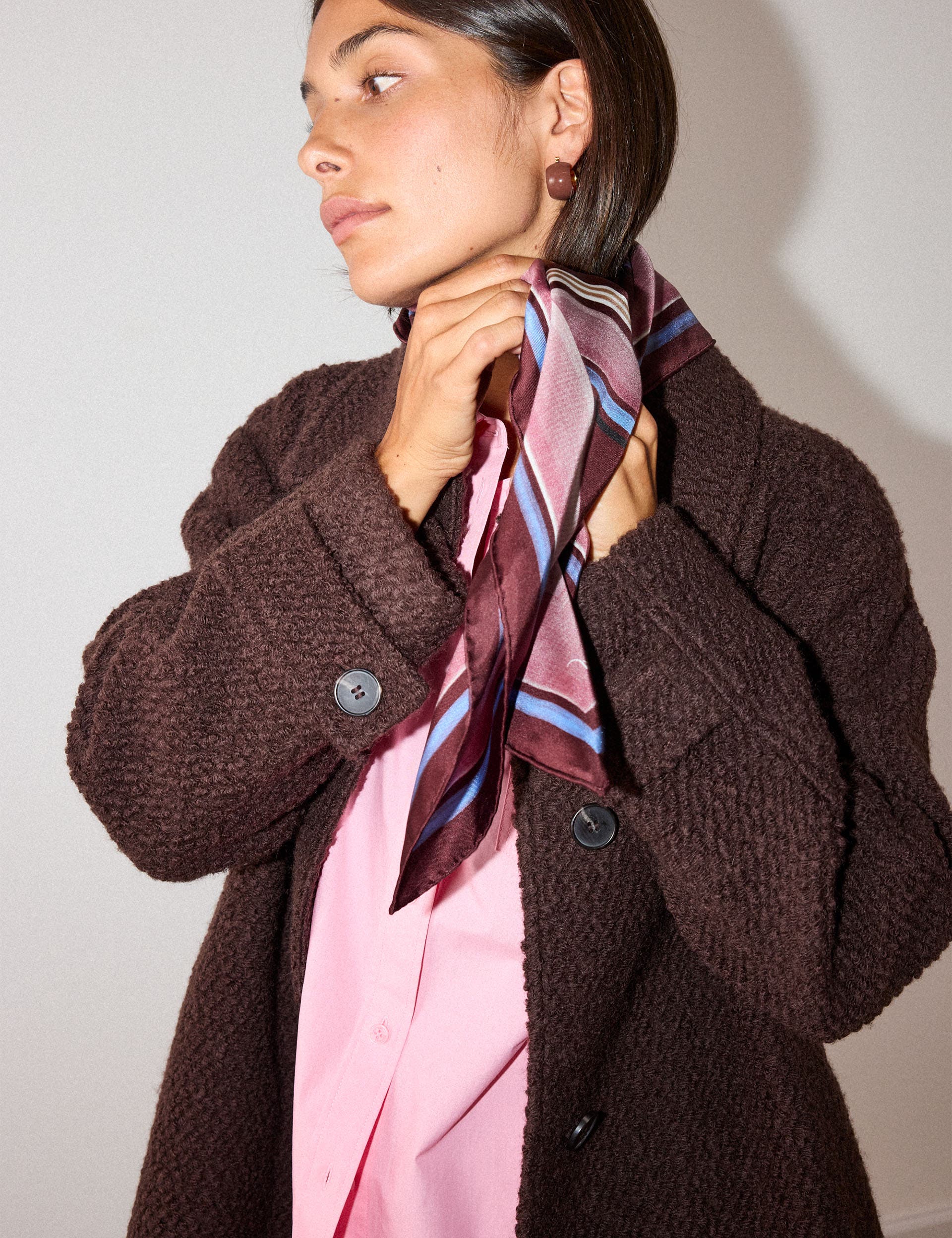 Whistles Boucle Wool Coat (Women) | Nordstrom