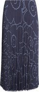 Marimekko Pii Piirto Unikko Pleated Midi Skirt