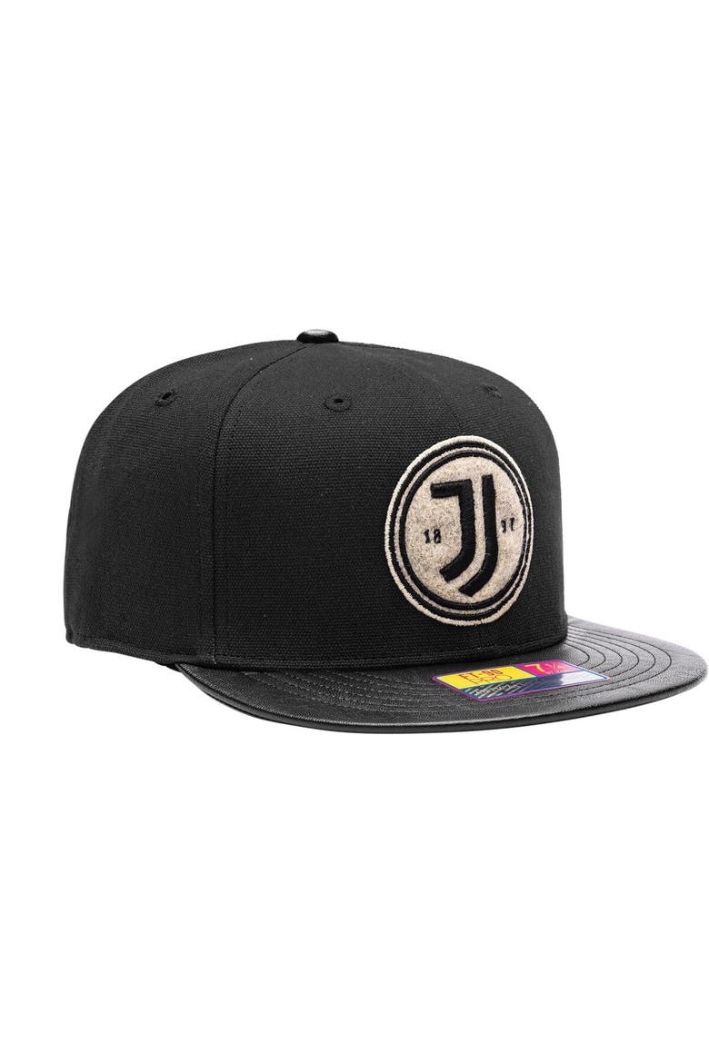 Men's Black Juventus Swatch Fitted Hat, Alternate, color, Black