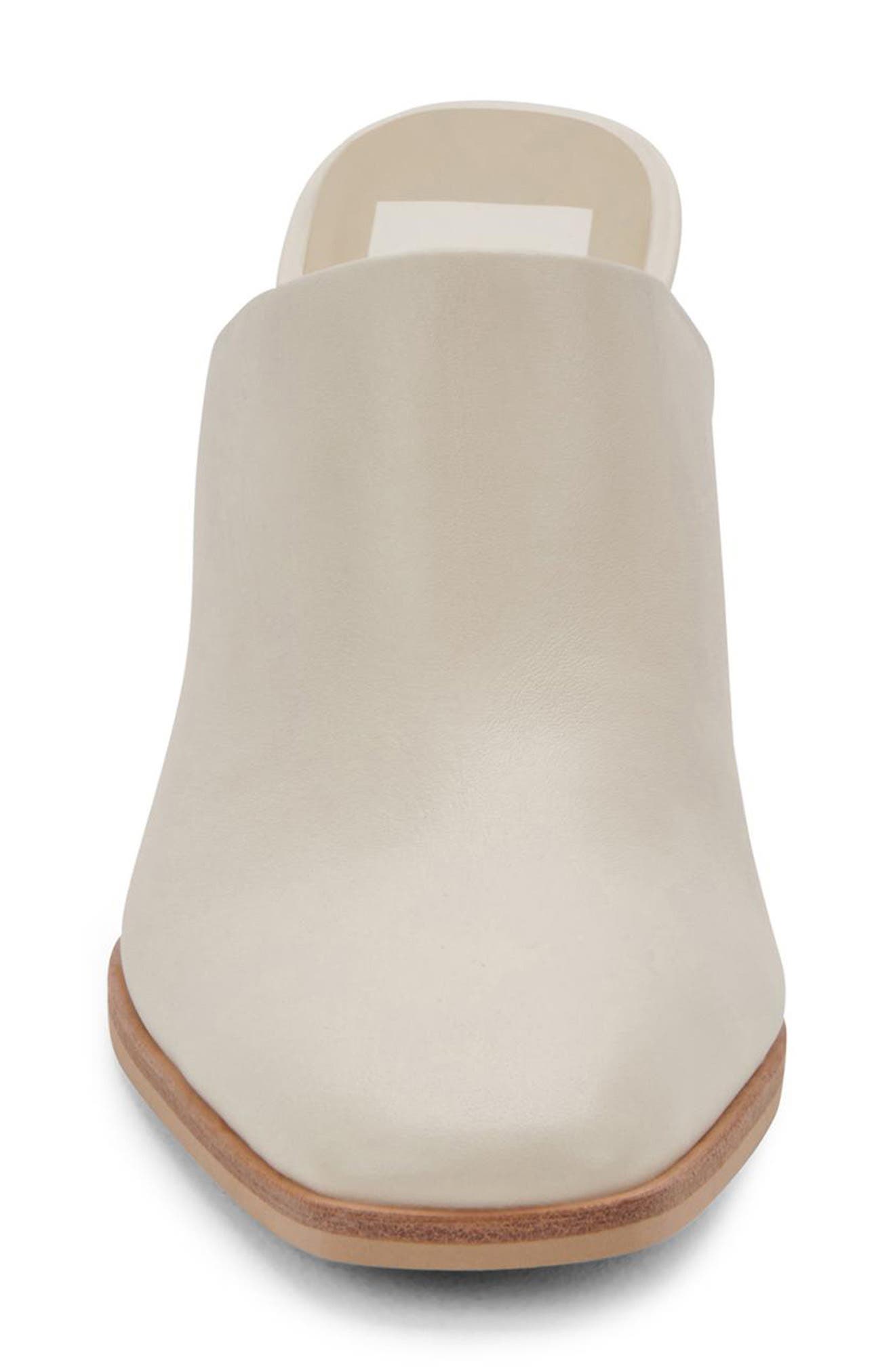 Parez Mule, Alternate, color, CREAM LEATHER
