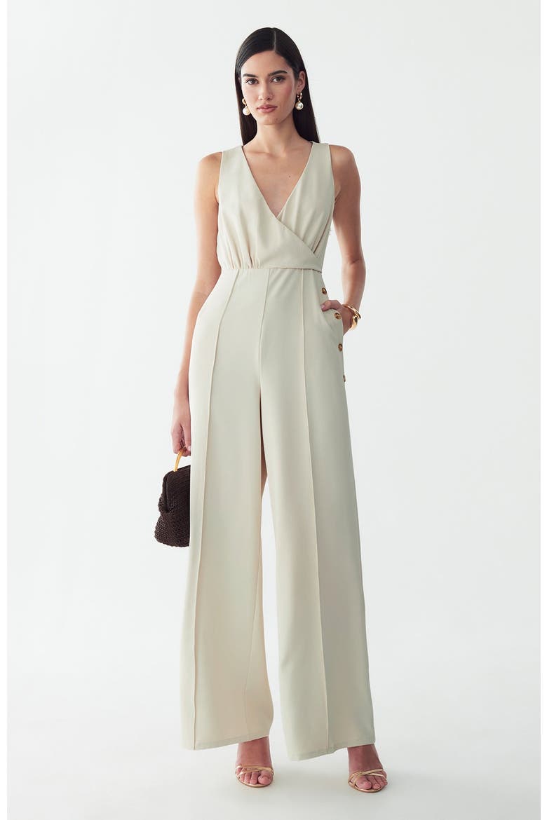 Justina Jumpsuit, Alternate, color, Bone