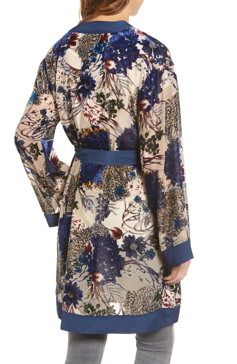 Willow & Clay Velvet Burnout Robe, Alternate, color, 