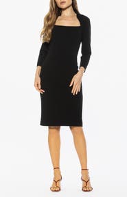 Alexia Admor Marais Neck Midi Sheath Dress