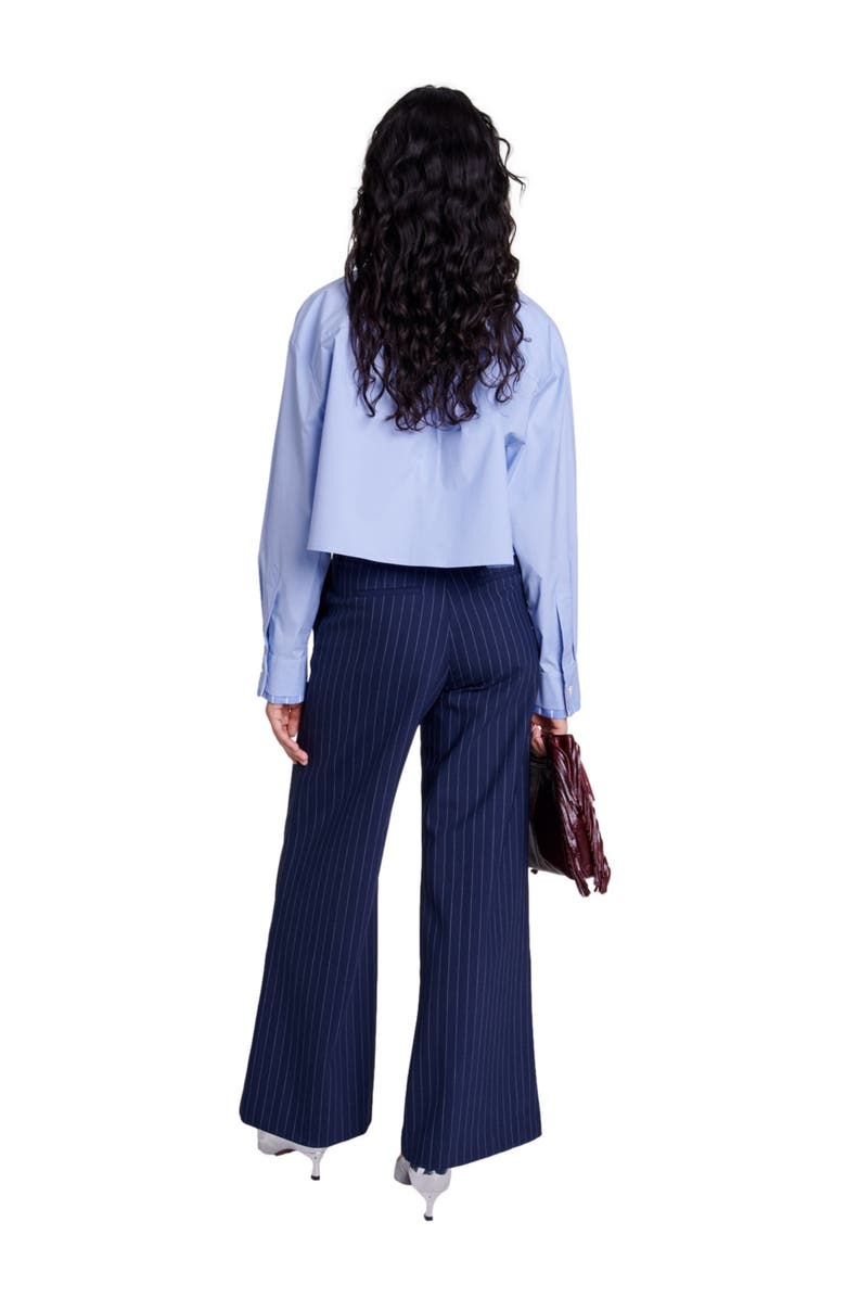 maje Shirt with removable tie, Alternate, color, 