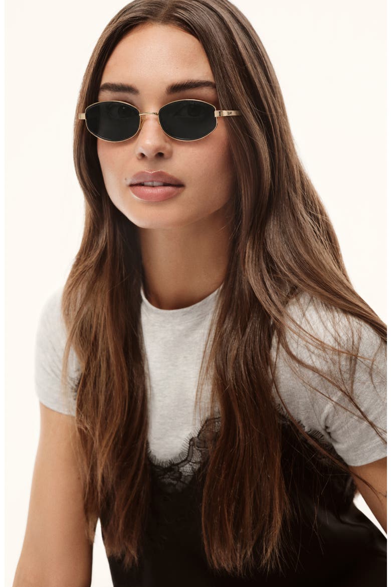 So Niche 54mm Round Sunglasses, Alternate, color, BLACK/ SMOKE