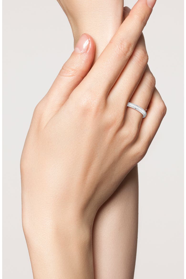 Cubic Zirconia Band Ring, Alternate, color, SILVER