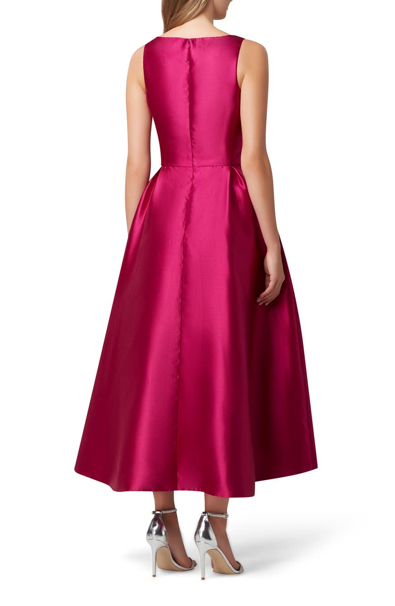 Tahari Mikado High/Low Gown, Alternate, color, 