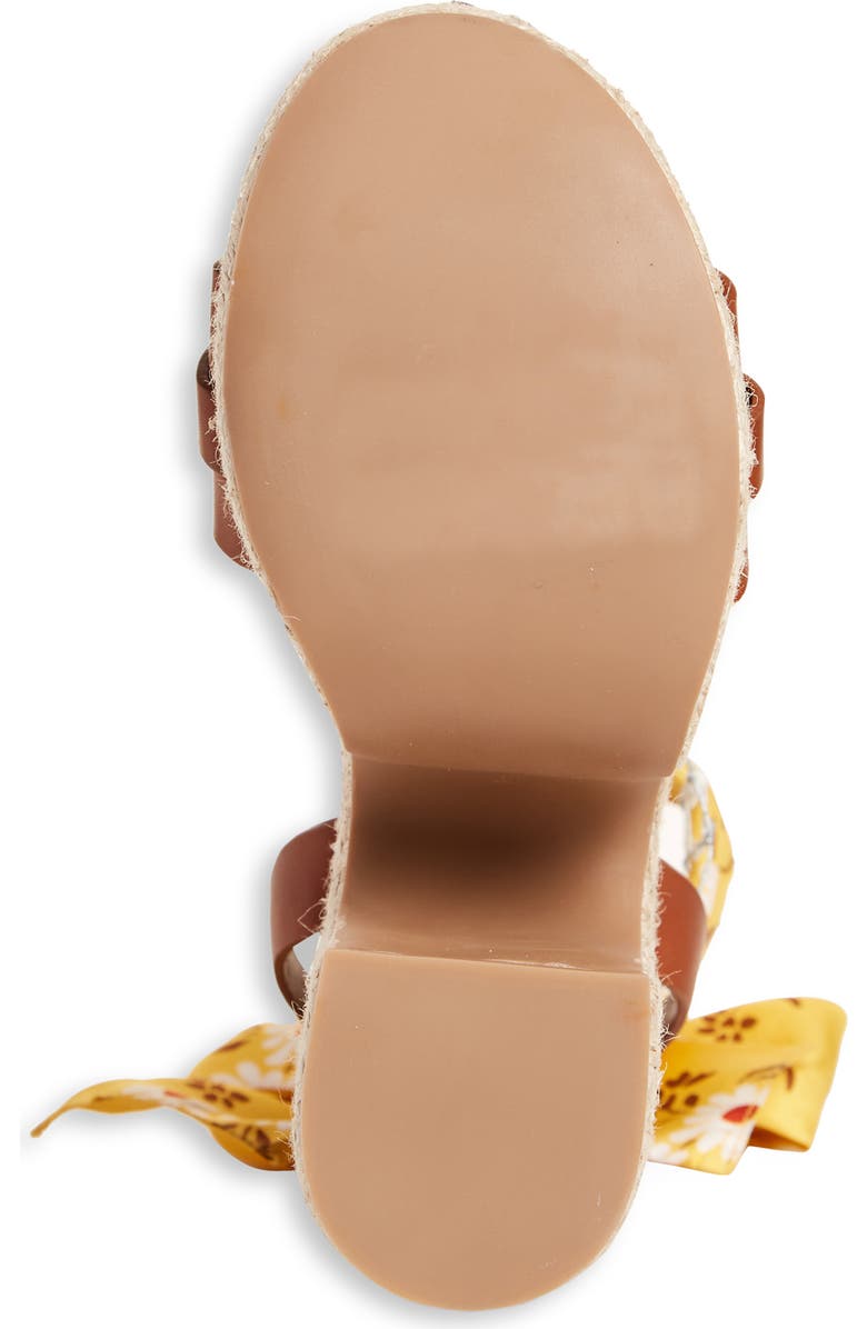 Miu Miu Ankle Tie Platform Sandal, Alternate, color,