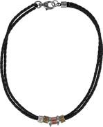 Trafalgar Nasher Vegan Leather Beaded Necklace