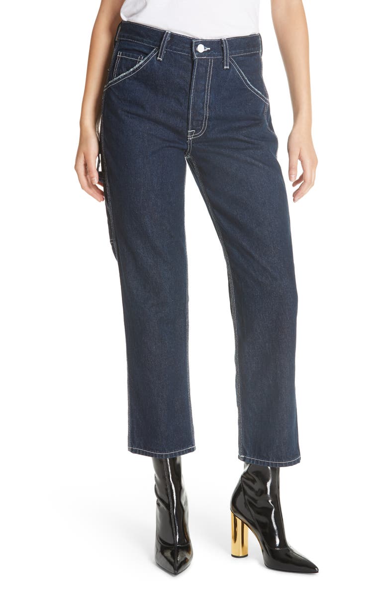 GRLFRND Janice Carpenter Straight Leg Jeans, Main, color,