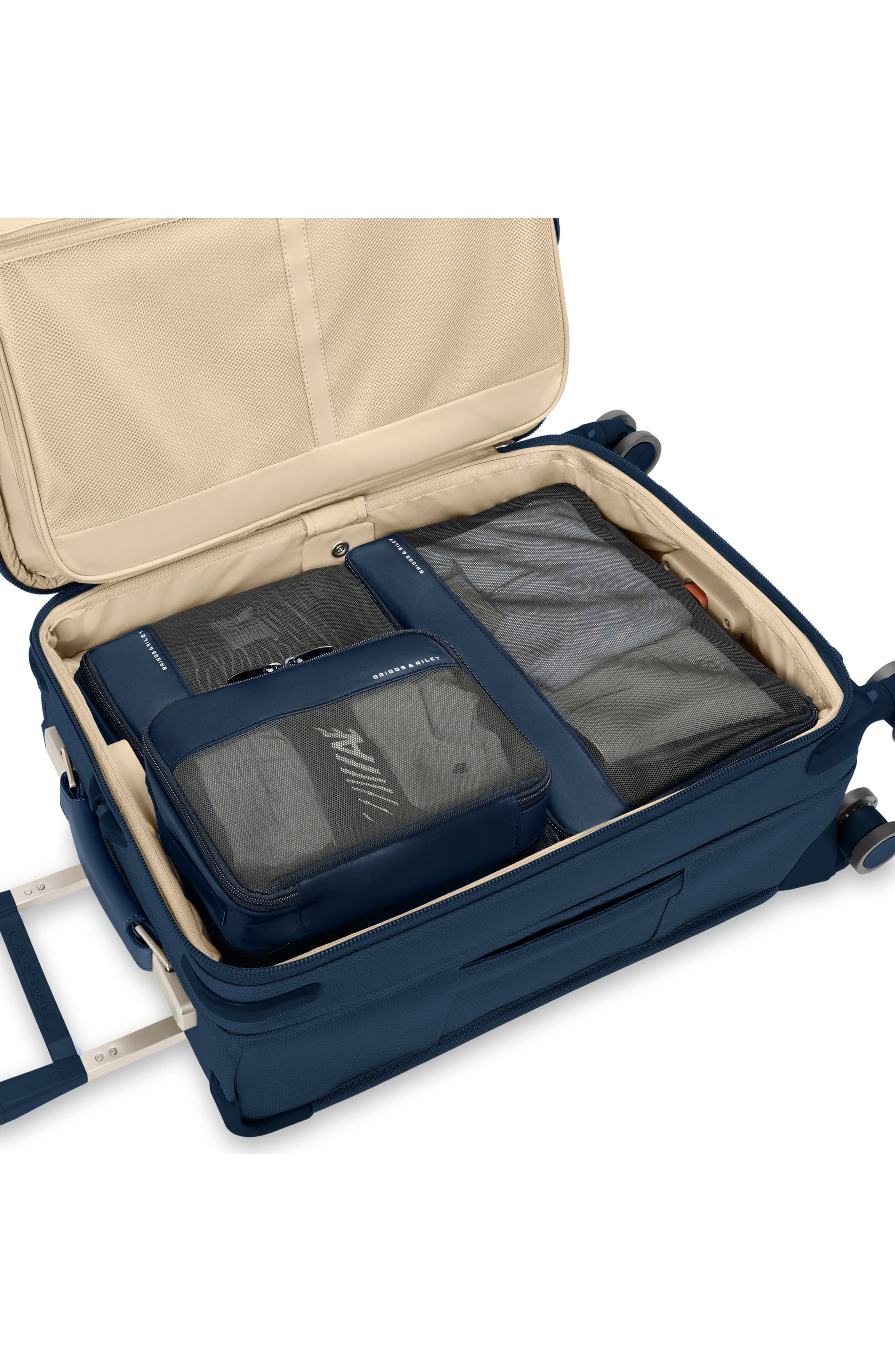 Briggs & Riley 3-Piece Carry-On Compression Packing Cubes, Alternate, color, Navy