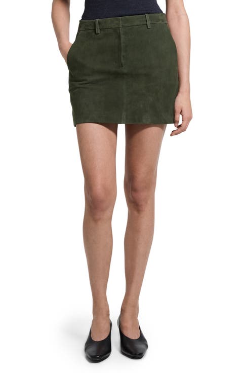 Suede Ivy Miniskirt